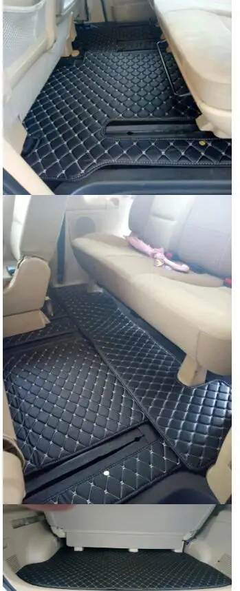 

Custom full set car floor mats + trunk mat for Hyundai H1 8 9 seats 2021-2007 Good quality Rugs waterproof carpets for H-1 2014