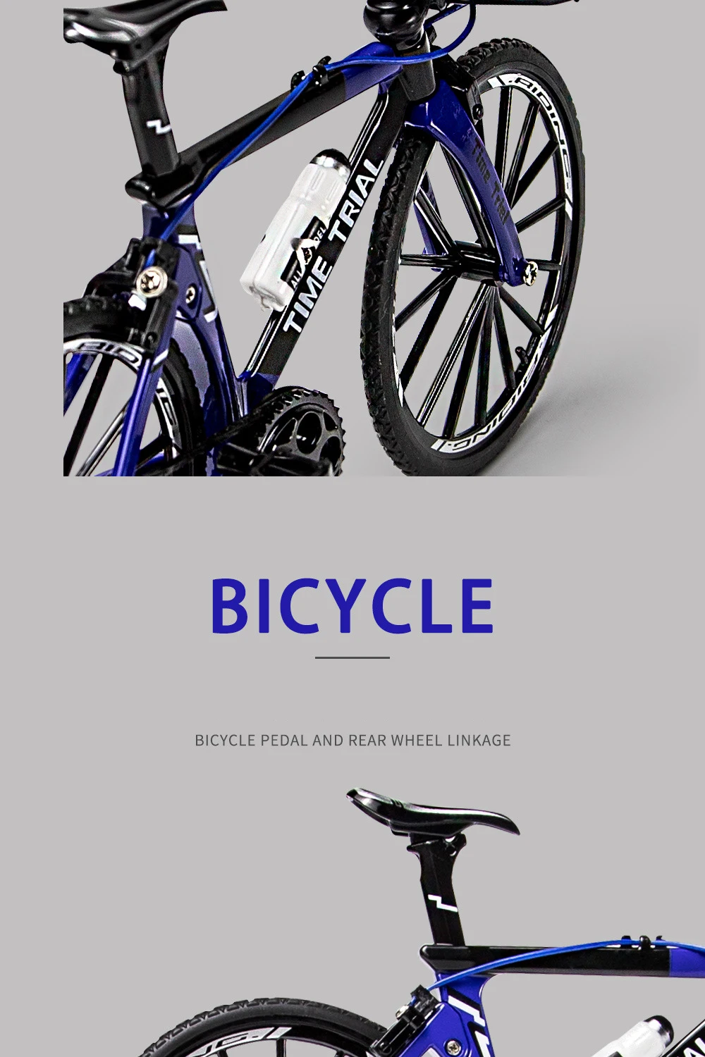 1:8 Modell-Legierungs-Fahrrad, Druckguss-Rennrad, Finger-Mountainbike-Modell, Metall-Taschenfahrrad, Simulations-Sammelspielzeug für Jungen – Detail 7