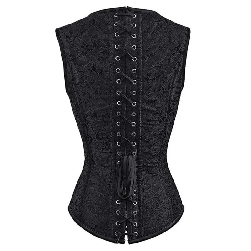 Steampunk corsetto spirale acciaio osso sottoseno Bustier Plus Size Korsett per le donne corsetto Top abbigliamento gotico Vintage