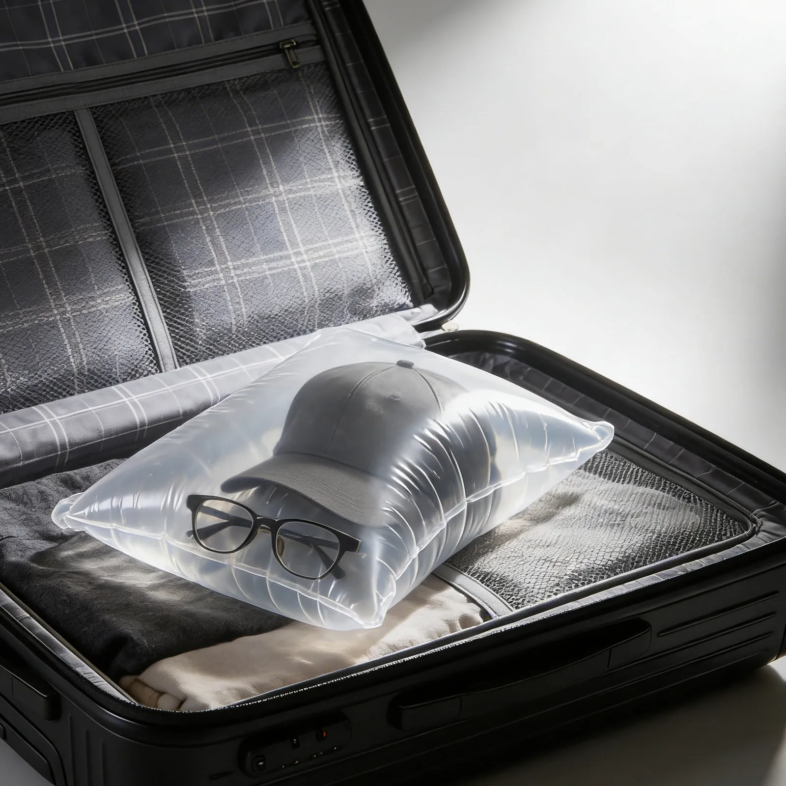 Duckbill Hat Packaging Bag Large Capacity Transparent Portable Storage Organizer for Travel Daily Use Fashionable Design