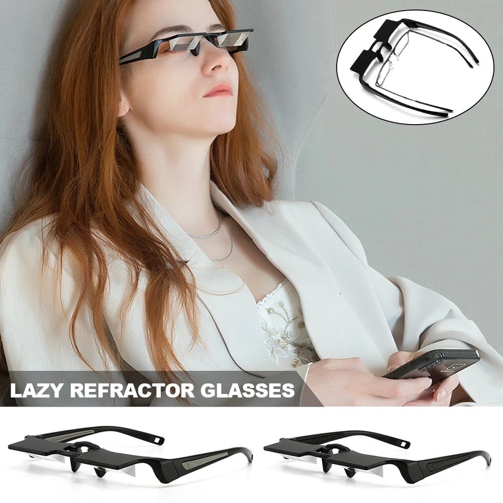 Upgraded PC Lazy Refractor Glasses Ultra-light Eye Protection Protective Glasses Anti-fatigue Reading Mirror Reading Glasses