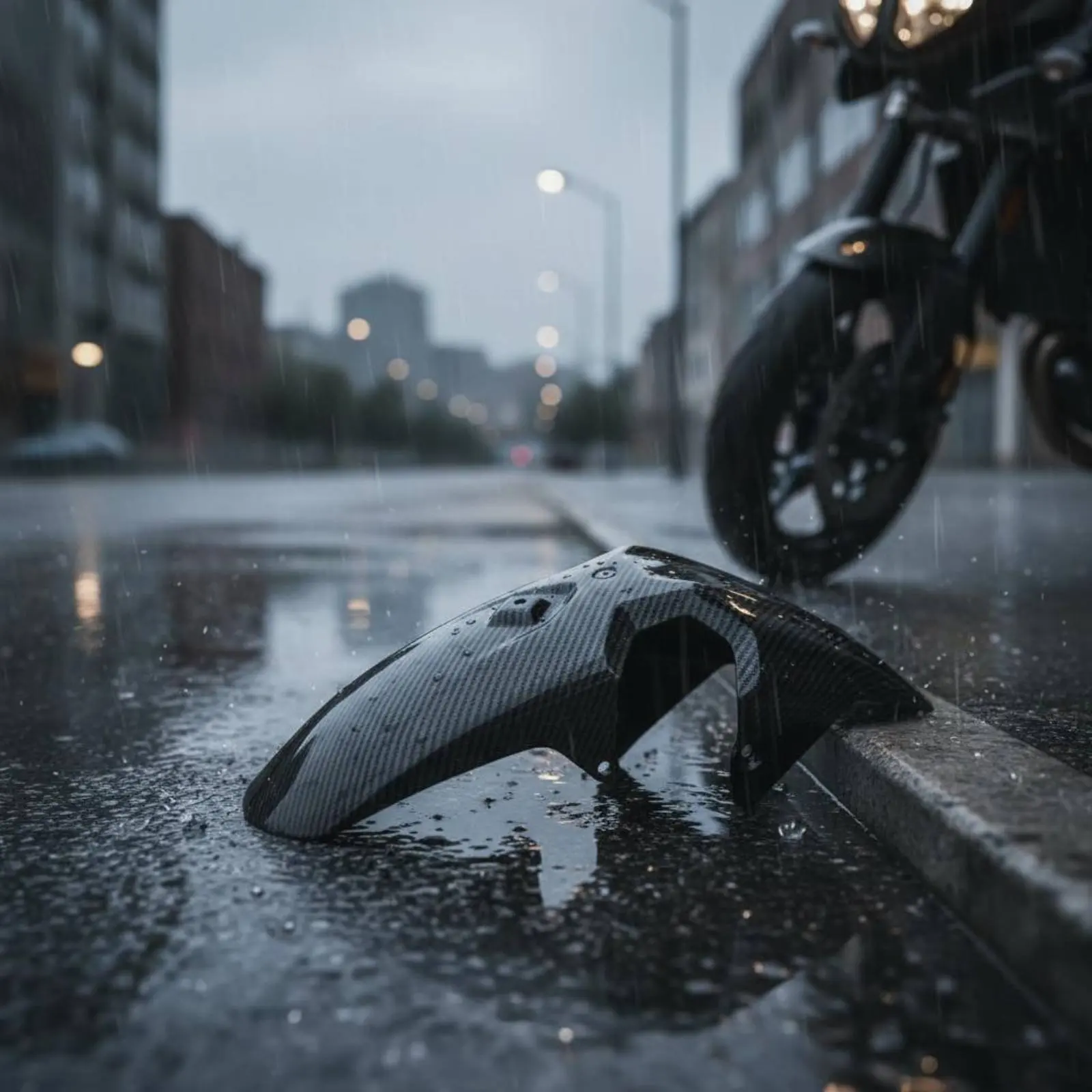 

Front Wheel Mudguard Easy to Install Front Mudguard Motorcycle Spray Guard Lightweight Mud Guard for Everyday Commuting