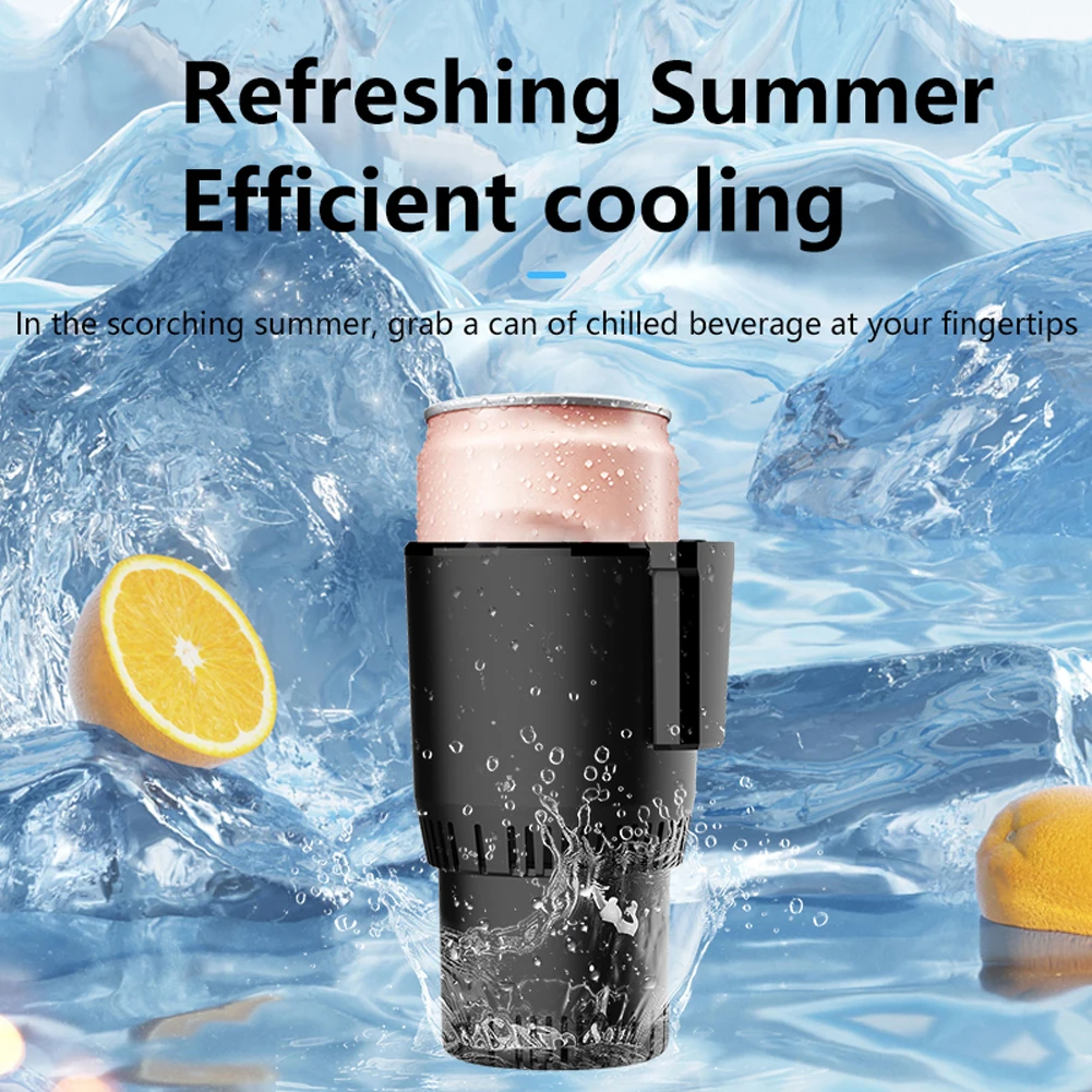 2 In 1 Smart Cooling Heating Car Cup Mini Auto Refrigerator Cooling Heating Cup Portable Fast Refrigeration Drinks Mug Holder