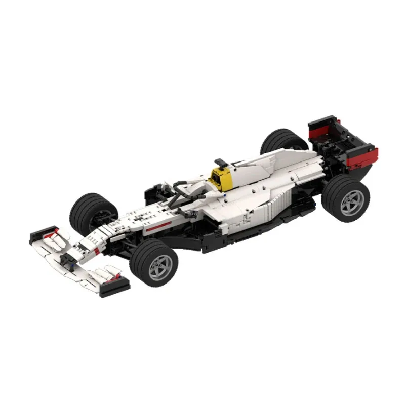 MOC-89553 Formula One Super Racing F1 Assembly Splicing Building Block modello 1:8moc regalo giocattolo di compleanno creativo per bambini