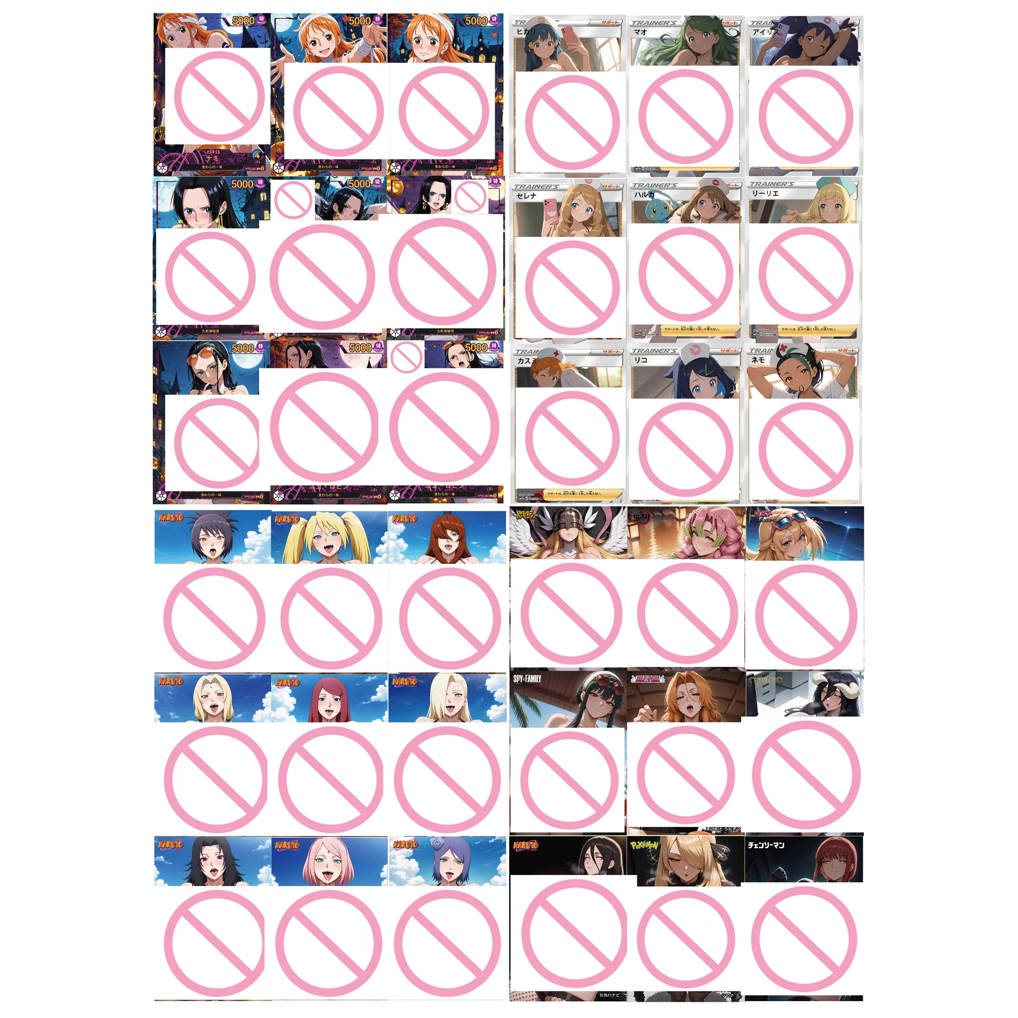 

Набор из 9 коллекционных аниме-карточек DIY: Сага о Богинях (Хэнкок, Лили, Мисти, Цунаде, Нами) с эффектом преломления света и цветного блеска. Отличный подарок.