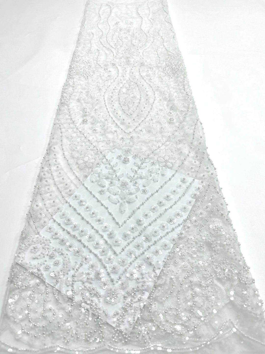 2026 Tessuto di pizzo tulle con perline francesi con paillettes africane per abiti da sposa da sera Ultimo stile di moda di alta qualità