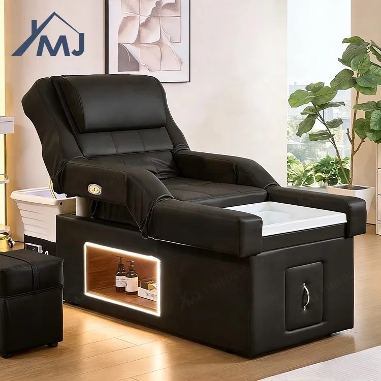 

Multifunction Full Body Salon Sink Massage Pedicure Chair And Japanese Head Spa Bed