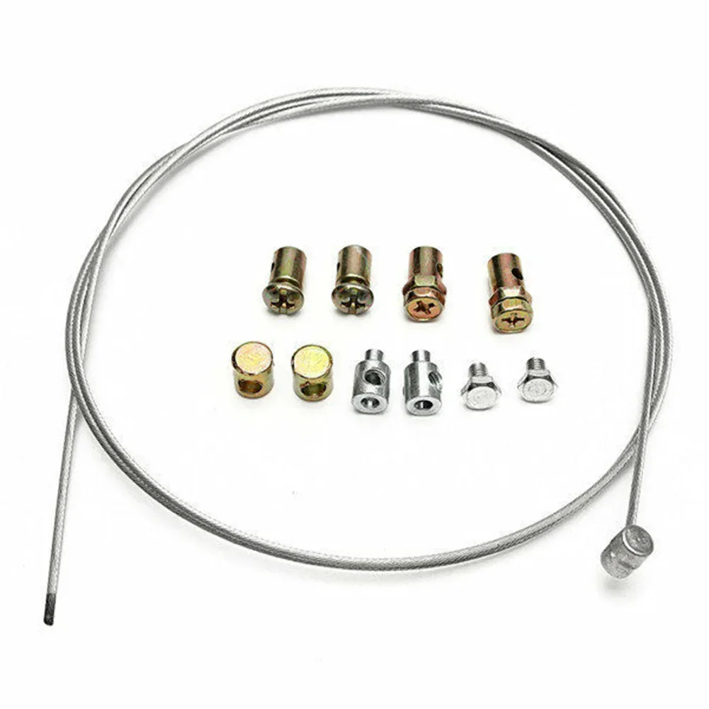 Cable de embrague de acelerador para exteriores, accesorios para cortacésped, tetina de motocicleta con funda/Kit de reparación de tuercas