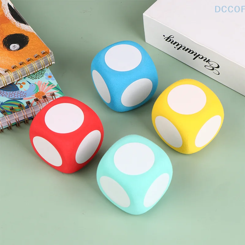 1PC Random Color Dry Erase Block Write On Wipe Off Dry Erase Multipurpose Educational Dice Dry Erase Cube White Boards Dice Cube