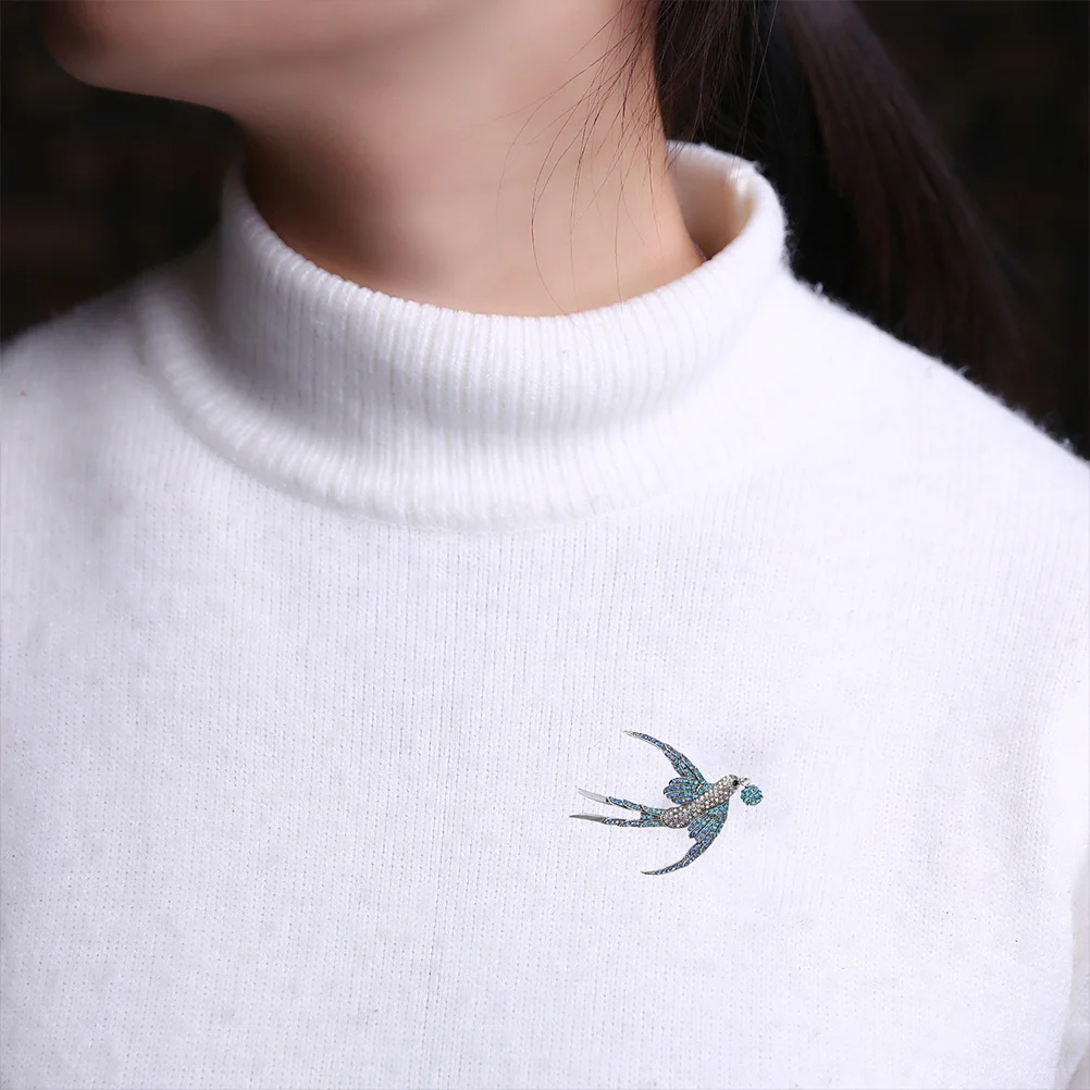 

3Pcs Bird Brooch Swallow Alloy Clip Dress Accessory for Women Girls Party Wedding Prom Brooch Pin Elegant Gift