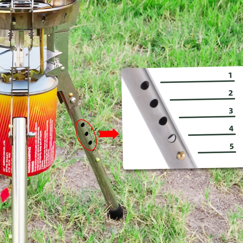 BRS-69 Rampage التخييم موقد غاز في الهواء الطلق عالية الطاقة دعم موقد ارتفاع عال يندبروف موقد المحمولة موقد