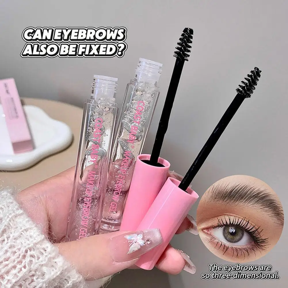 Waterproof Transparent Gel Eyebrow Styling Cream with Brush Clear Eyebrow Sealed Layer Long Lasting Fixing Brow Soap Makeup 2026