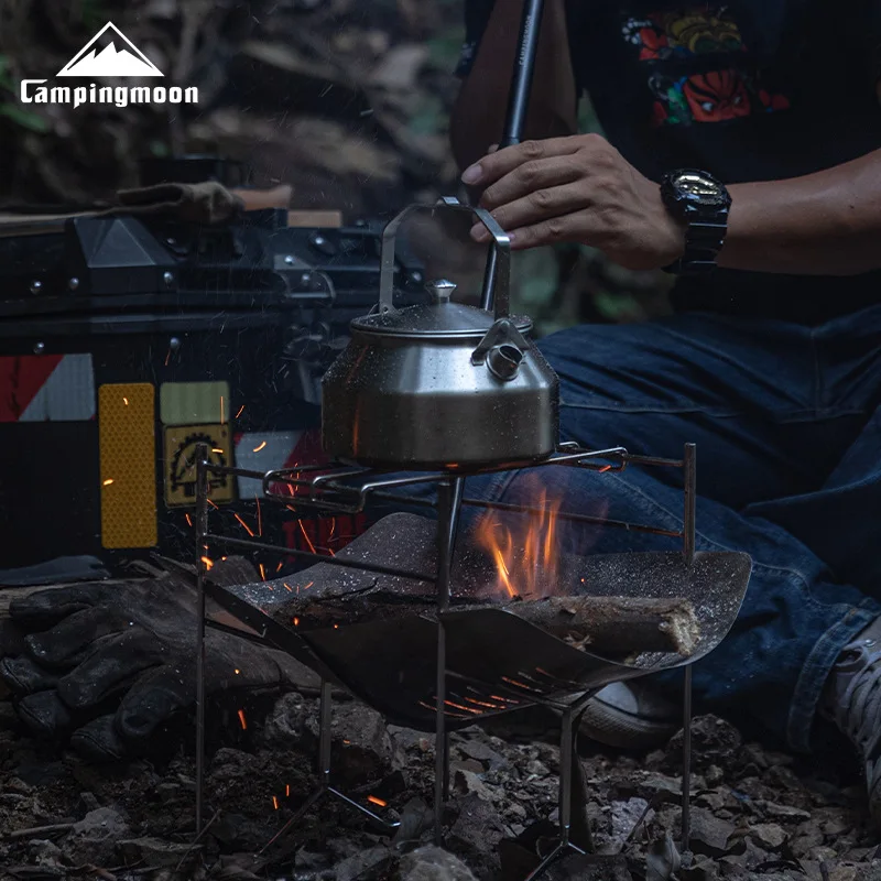 

CAMPINGMOON BKMS-43 Алюминиевый сплав Открытый складной портативный пожарный стартер Вентилятор для барбекю и пожарная палка