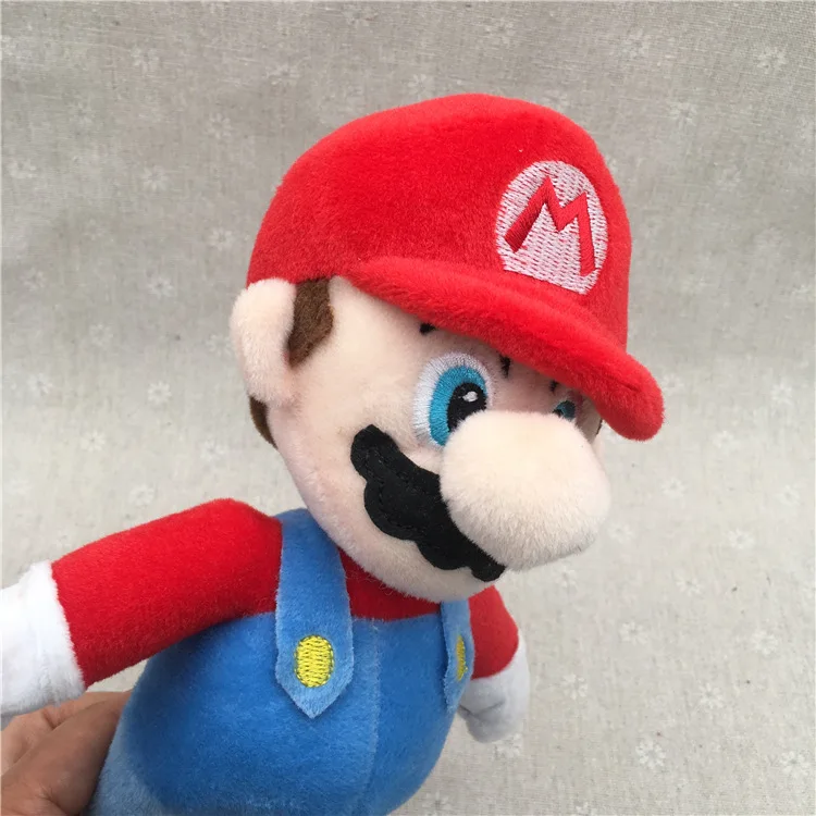 Muñeco de peluche de Super Mario de 43cm, muñeco de los hermanos Mary, juego de dibujos animados, periférico, Mario rojo y azul, muñeco de peluche de gran tamaño, regalo para niño