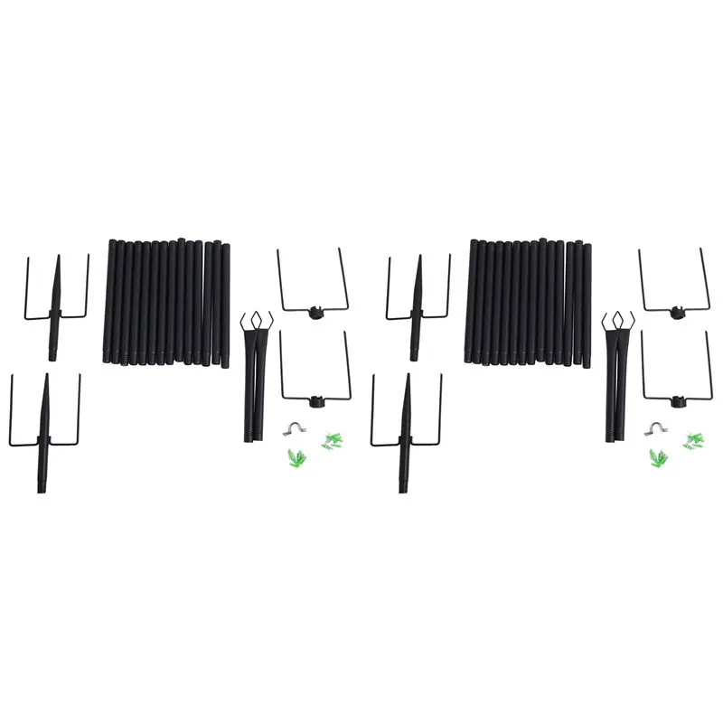 【THANKSGIVING DAY】4 Set String Light Poles String Yard Light Poles Outdoor String Light Poles Heavy Duty Garden Light Poles