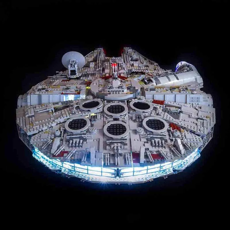 MINISO el gran barco Millennium Falcon bloques de construcción compatibles 75192 05132 juguetes para niños regalos de cumpleaños y Navidad