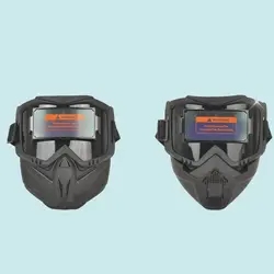 Auto Darkening Welding Glasses Adjustable Band Split Type Welder Mask Impact Resistant Detachable Face Protector