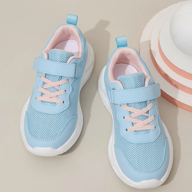 Chaussures de course respirantes à l'offre elles légères pour enfants, chaussures de sport décontractées, chaussures en maille pour filles, taille moyenne, nouvelle mode, printemps 2025