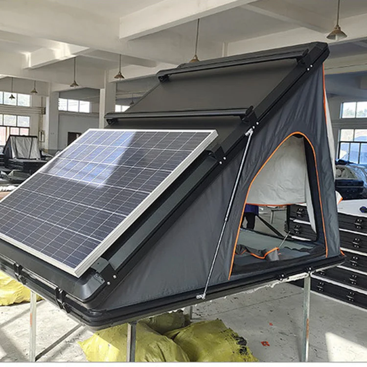 

2024 Hot Sale China 4wd 4x4 Clamshell Top Roof Tent Solar Panel Aluminium Car Trailer Roof Top Tent for Camping