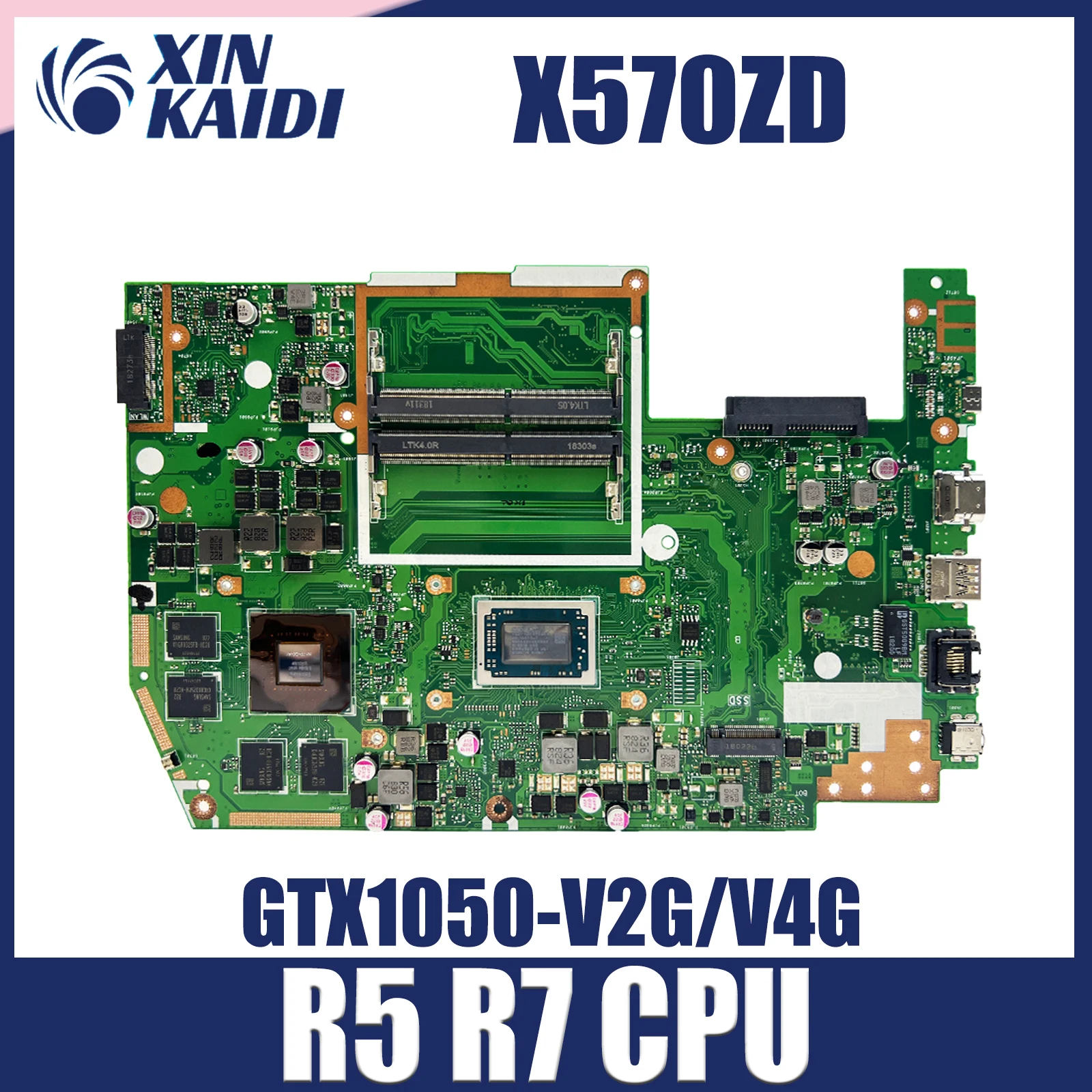 YX570ZD Notebook Mainboard For ASUS TUF X570DD X570ZD YX570DD X570D X570Z Laptop Motherboard AMD R5 R7 GTX1050