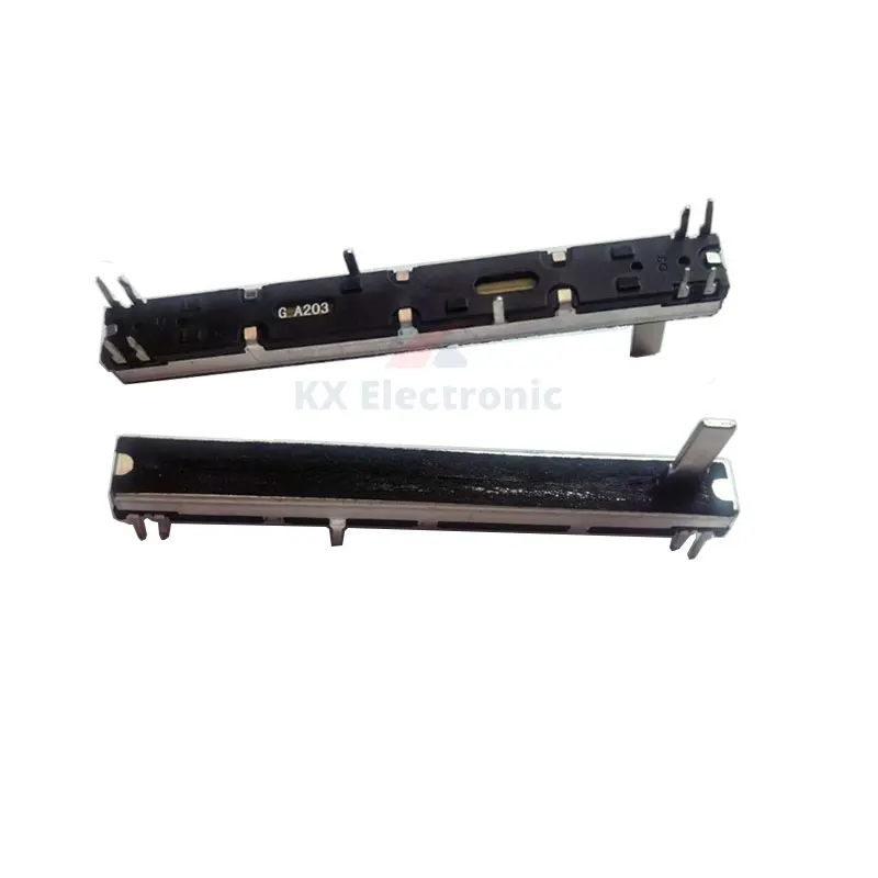 2 pz 75mm Potenziometro a scorrimento dritto 8 Pin A103 B103 A203 A503 Doppio Fader A10K B10K A20K A50K Soundcraft EFX8 Fader A10Kx2