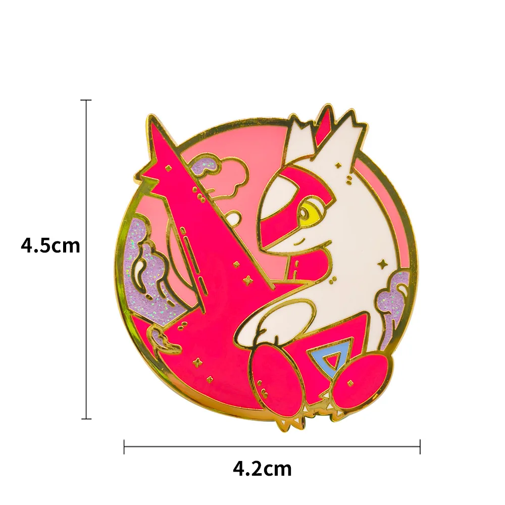 Latias Latios Abzeichen Anime-Legenden-Monster-Pins Spielanhänger Broschen für Taschen, Rucksäcke, Kleidung, Revers, ACG Cosplay, Spielzeug, Geschenk, Dekoration – Detail 1