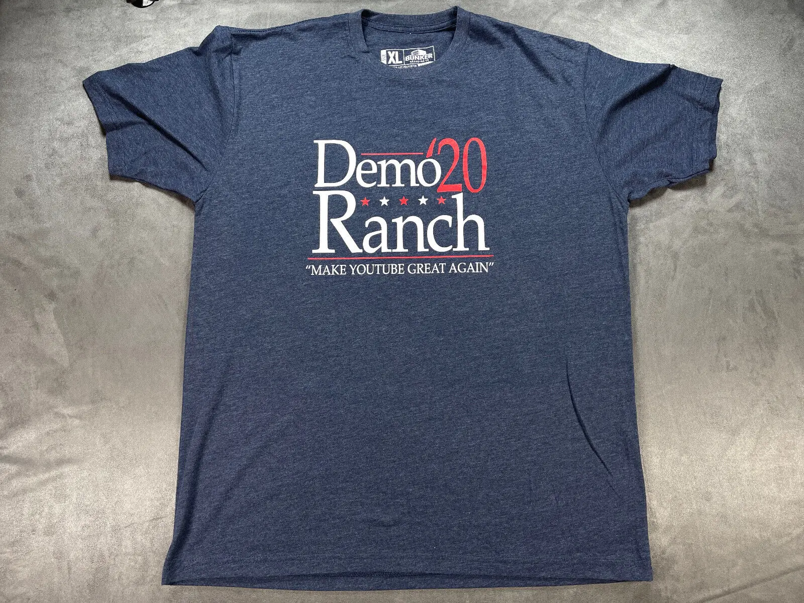 Demolition Ranch Blue XL Make YouTube Great Again Shirt Bunker Matt Carriker