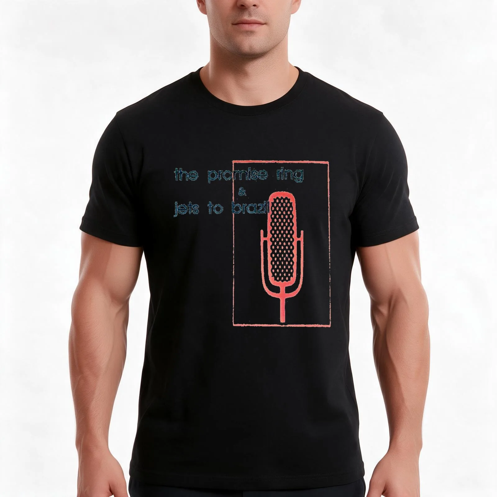 The Promise Ring and Jets To Brazil European Tour 1998 T-Shirt Summer Casual Cotton Tee Oversized Streetwear Tops 100% Cotton
