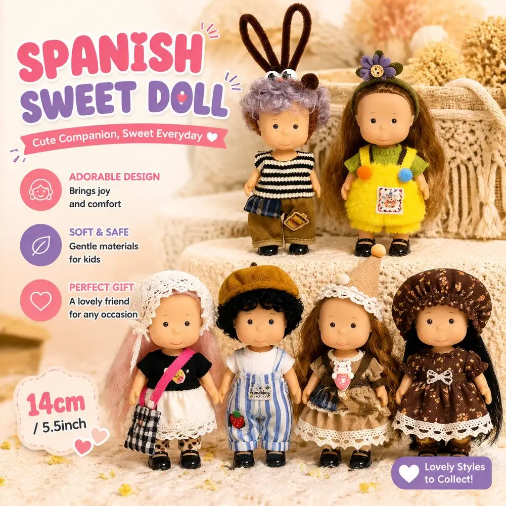Spanish Sweet Potato Doll Mia 14cm Multi-Style Cute Girl Toy Set Cross-Border