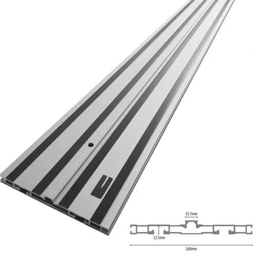 GKTOOLS Wnew 0,6 m 0,8 m 1,0 m 1,2 m 1,4 m carpintero carril guía de aluminio pista en T para sierra de pista herramientas y accesorios de trabajo de madera