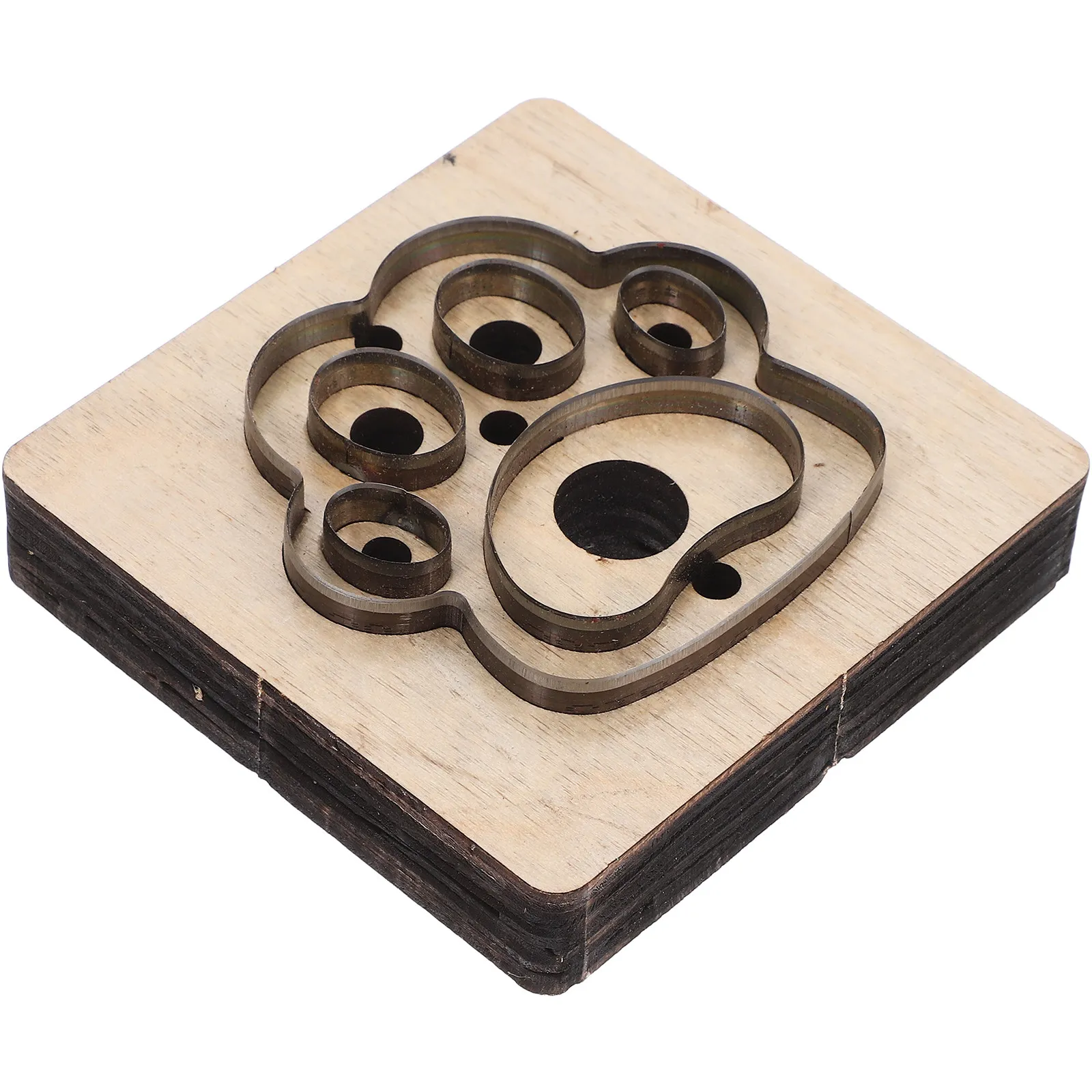 

2Pcs Cat Claw Mold DIY Cutting Template Thick Wooden Base Strap Crafting Die Cutting Tool Strap Making Mold