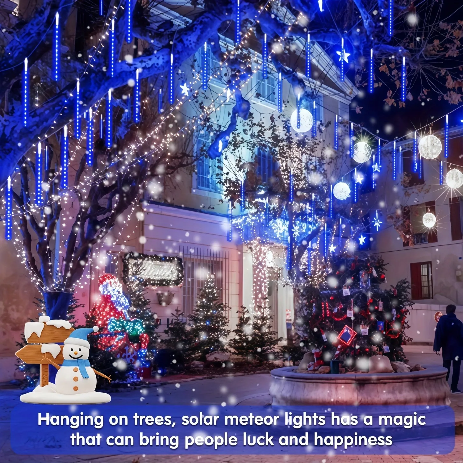 Solar Meteor Shower Lights Out - Outdoor Lighting On Trees 评论和价格