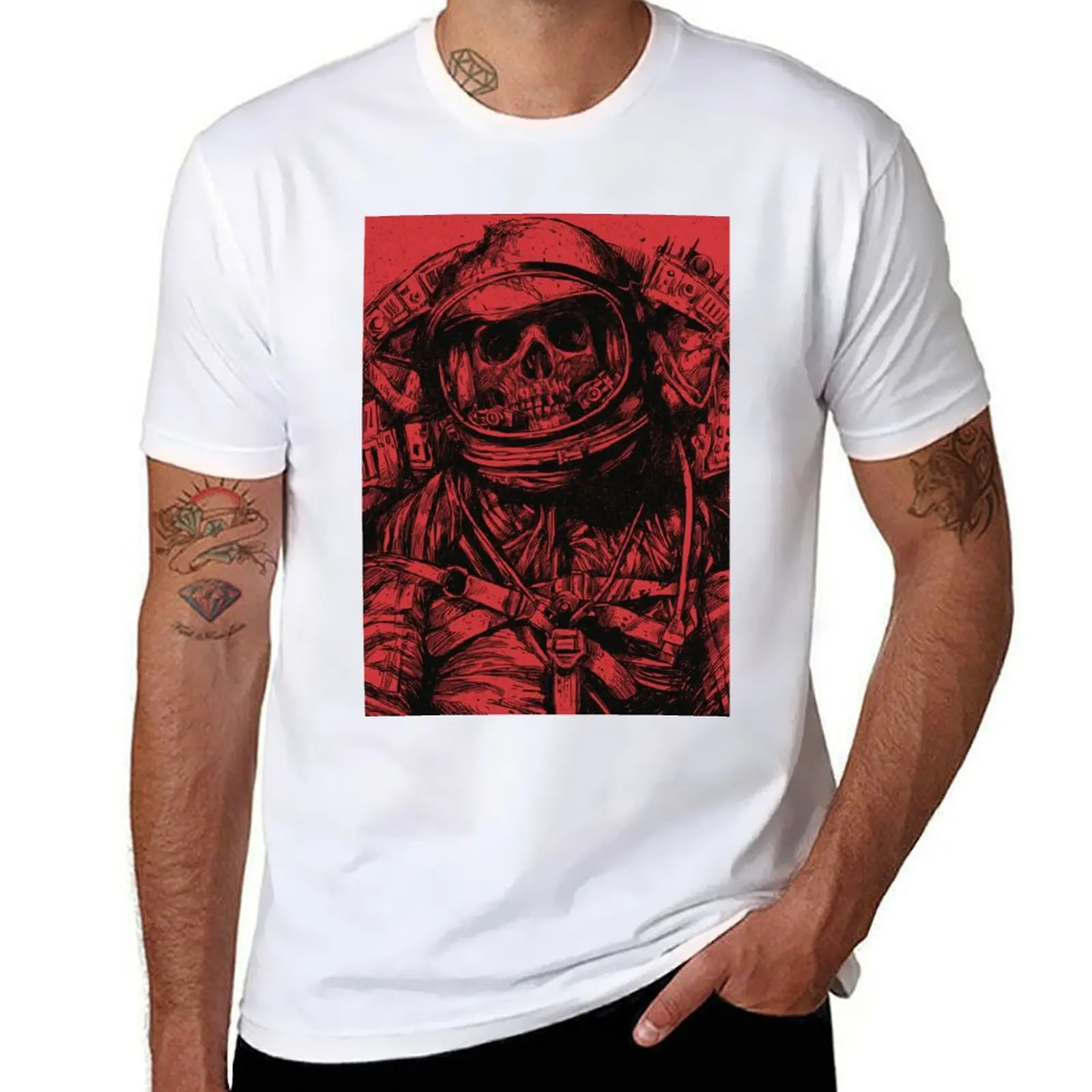 

Red Dead Astronaut T-Shirt funny t shirts dark humor cotton tshirt 100% funny t shirts cotton T-Shirt