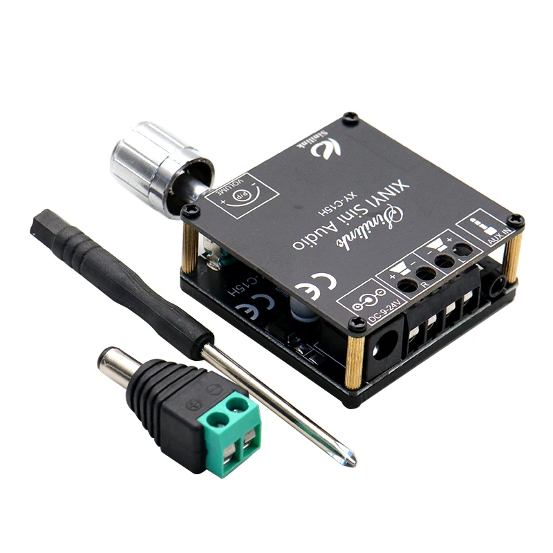 XY-C15H 20W stereo bluetooth amplifier board module dual channel 360 degree stepless adjustment