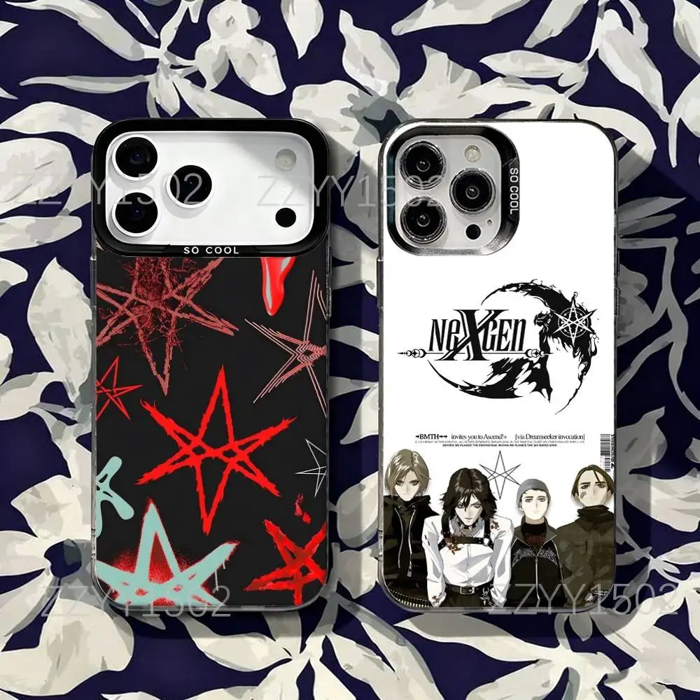 

B-Bring Me The H-Horizon-S BMTH Matte Fingerprint Proof Phone Case For iPhone 17,16,15,14,13,12,X,8,Pro,Max,Plus,SE4,Air,Mini