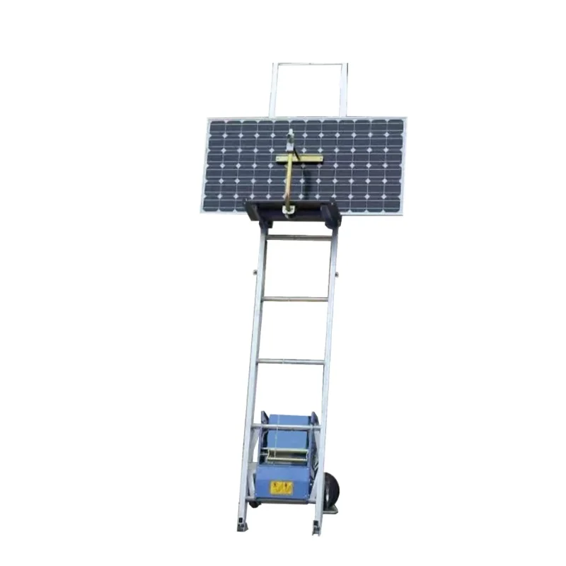 Glass Window Lift Automatic Turning Small Stair Climbing Full Automatic Top Stop Hoist For Sloped Roof Solar Panel Installation
