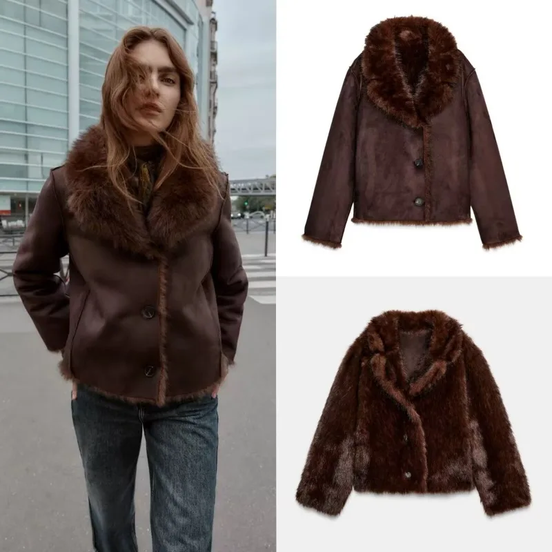 

Trendy Women's Clothing Autumn New Double-sided Jacket XS-L Size Women's Clothing