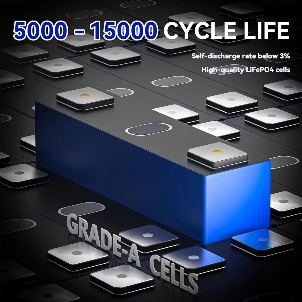 بطارية ليثيوم LiFePO4 مطورة لعام 2025 ✅ 24 فولت 120 أمبير 🔧 بطارية محمولة قابلة للشحن مدمجة 5 فولت 2.1 أمبير شحن منفذ عرض الطاقة 🔋