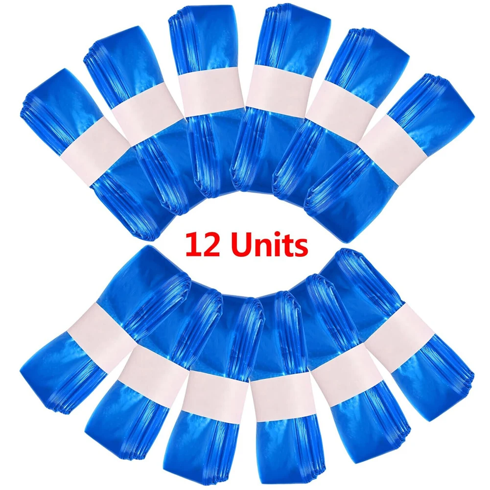 12 Uds. Bolsas de basura para pañales de bebé, cubos de pañales azules, bolsa de repuesto de basura, forros de contenedor de pañales para Tommee Tippee Dress Up Classic XL