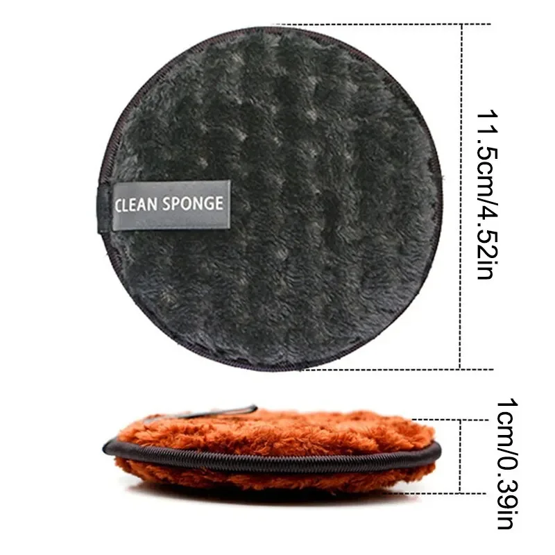 4PCS Microfiber Makeup Remover Cotton Pads Washable Reusable Cleansing Towel Facial Cleaning Sponge Skin Care Beauty Tools