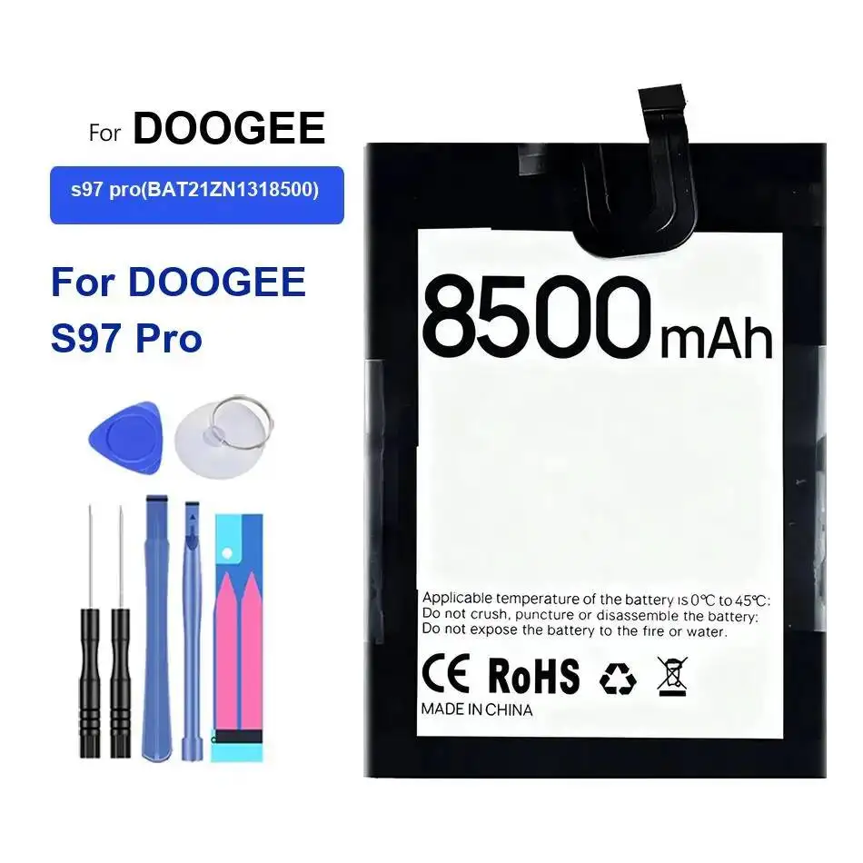 Mobile Phone Battery Safe 8500Mah For Doogee S97 Pro
