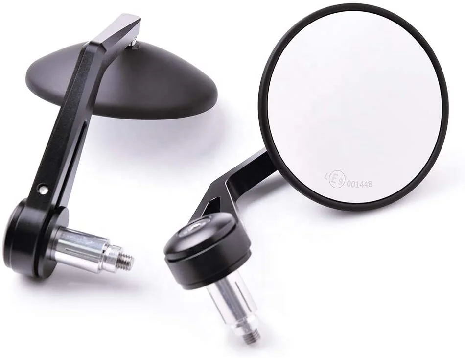 

22MM Custom Round E-MARK Motorcycle Rearview Mirror Aluminum Alloy Universal End Handlebar Rearview Mirror Rearview Mirror