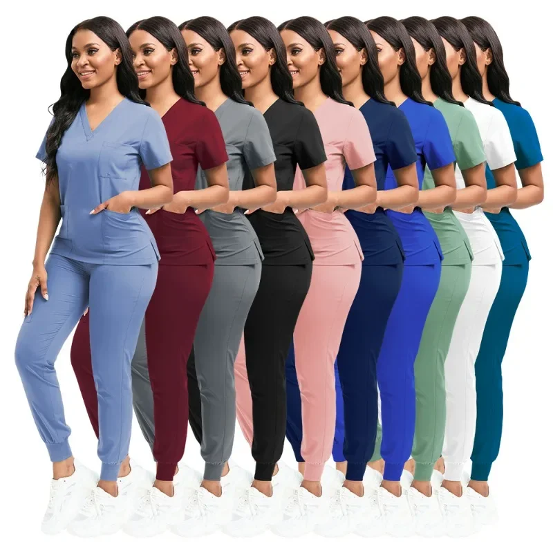 Scrubs Women Beauty SPA Uniform Pet Clinic Store abbigliamento da lavoro per odontoiatria veterinaria Set uniforme da infermiera medica di alta qualità Unisex