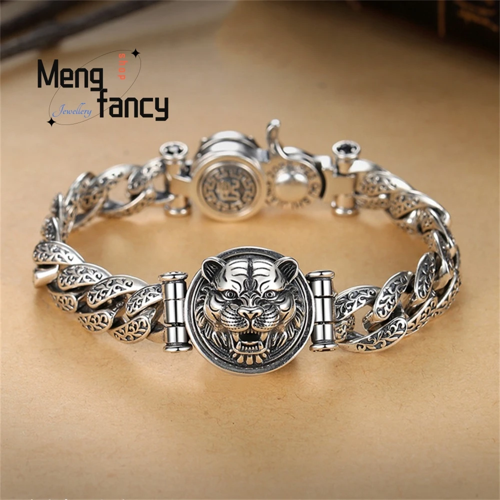 

Retro Personality Turns The Zodiac Year Tiger Bracelet For Men, Trendy And Elegant. The Tiger Zodiac Sign Is Grand Exquisite.