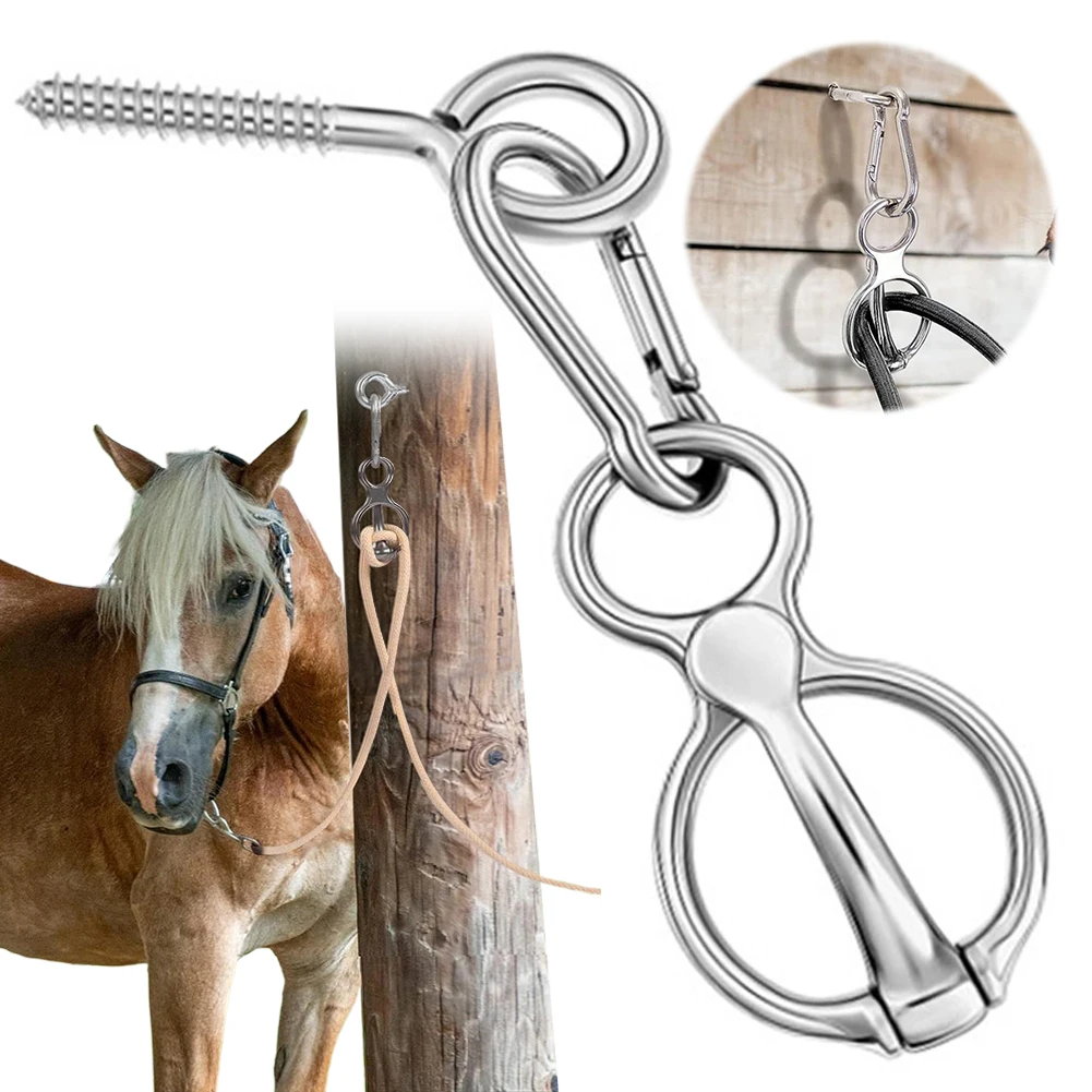 1 Set Heavy-Duty Horse Tie Ring Horse Tack and Supplies Horse Training Equipment Prevent Horses From Pulling Back