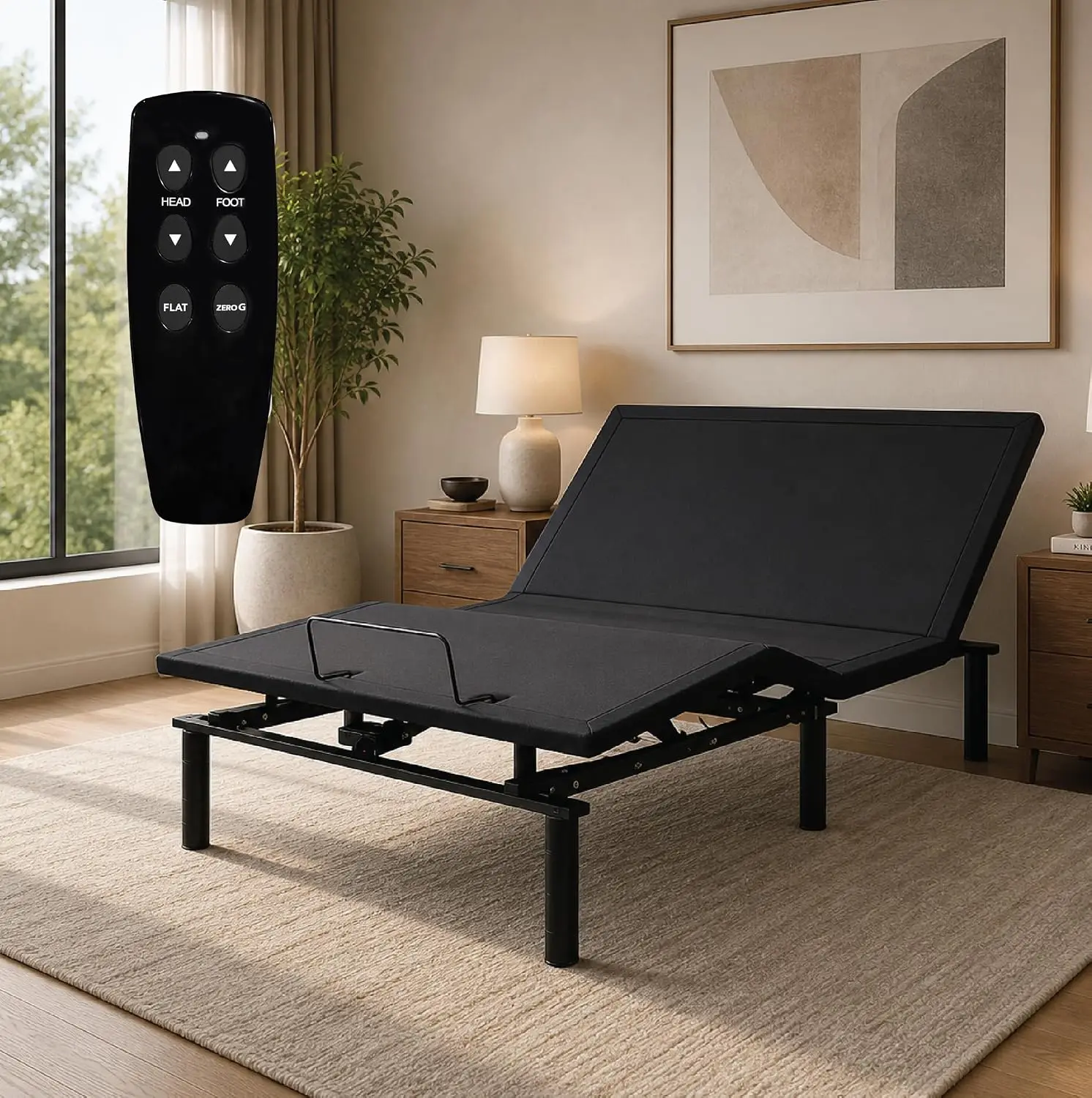 Adjustable Bed Frame Electric Position Control Twin XL, Customized