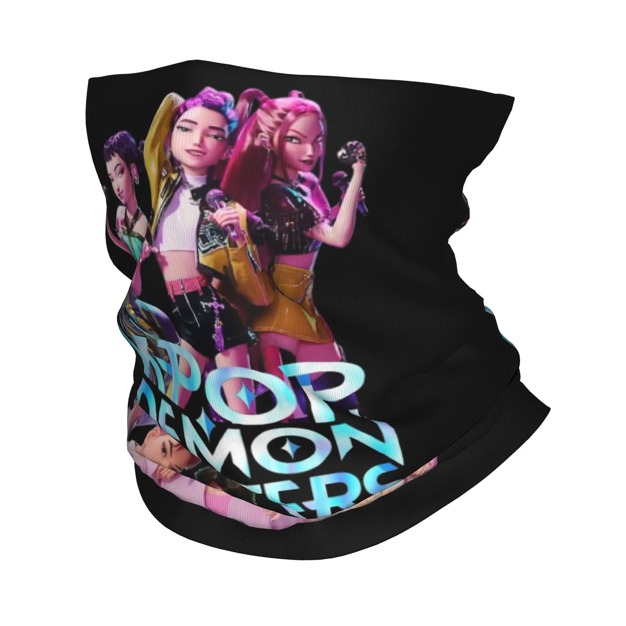 

Huntrix & saja boys Bandana Neck Gaiter Printed Mask Scarf Multi-use Balaclava Riding Unisex Adult All Season