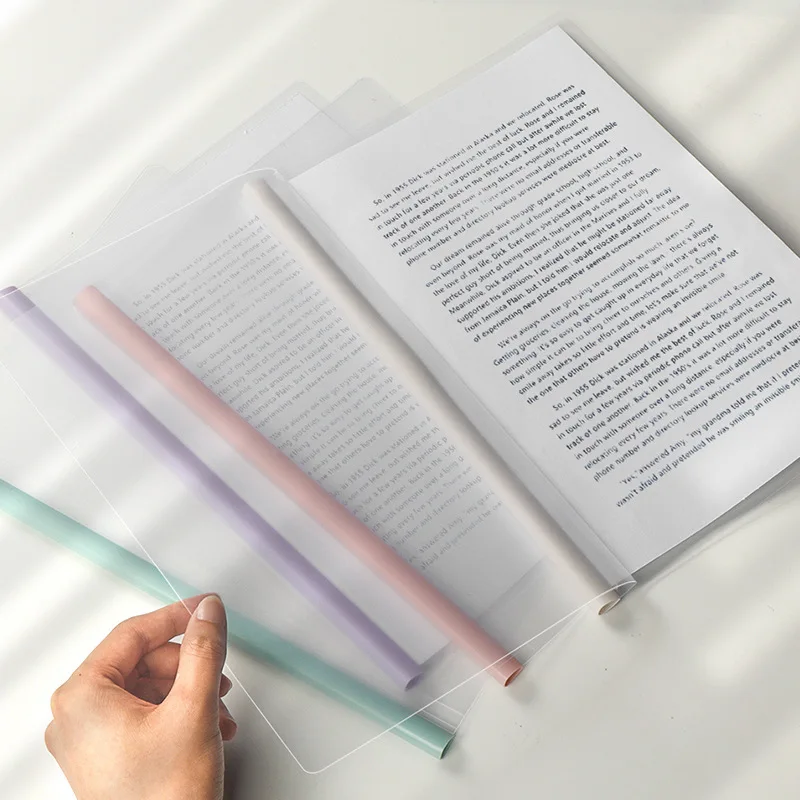 5Pcs Gradient Pull-out Clip Teardrop-shaped A4 Transparent Folder Pull-out Clip Resume File Folder Approval and Submission
