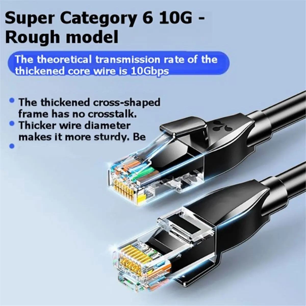 computer Ethernet Cable Cat6 5M Lan Cable High Speed 10Gbps RJ45 Internet Cable UTP CAT6 Shielded Network LAN Cord for PC TV PS5