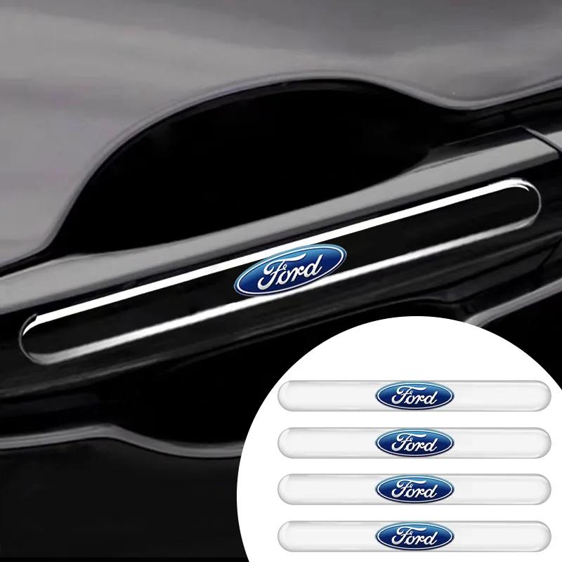 

4PCS Car Door Transparent Strip Anti-Collision Protection Strip for Ford Mustang Focus MK1 Fiesta MK7 Mondeo MK4 MK2 MK3